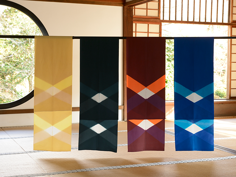 京都府　京都観光連盟　京鹿の子絞製品の取材