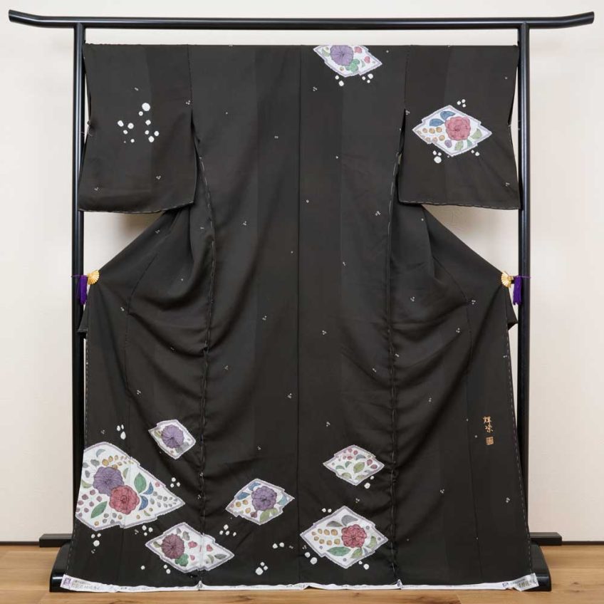 輝染作 絞り訪問着〈辻乃細道〉発表